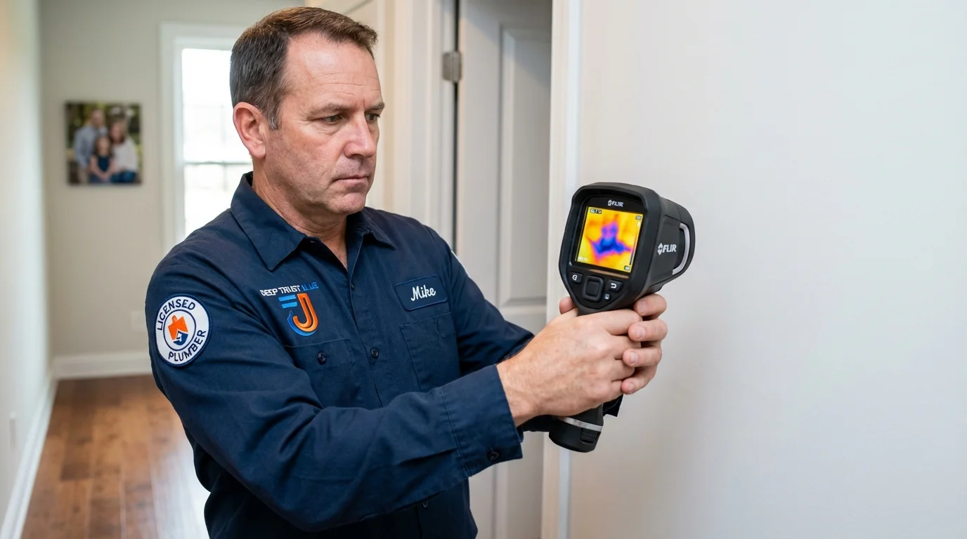 Thermal imaging leak detection by Johns Plumbing LLC in Souderton